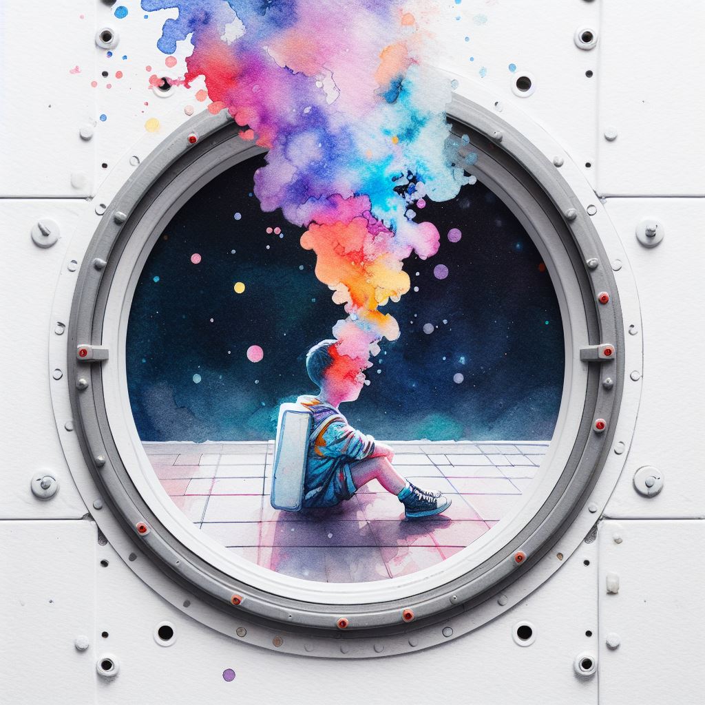 Dreams Space Dissolving Human