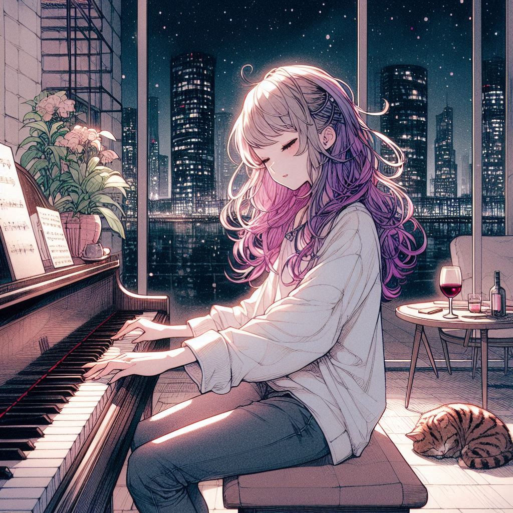 Mellow Keys on Piano